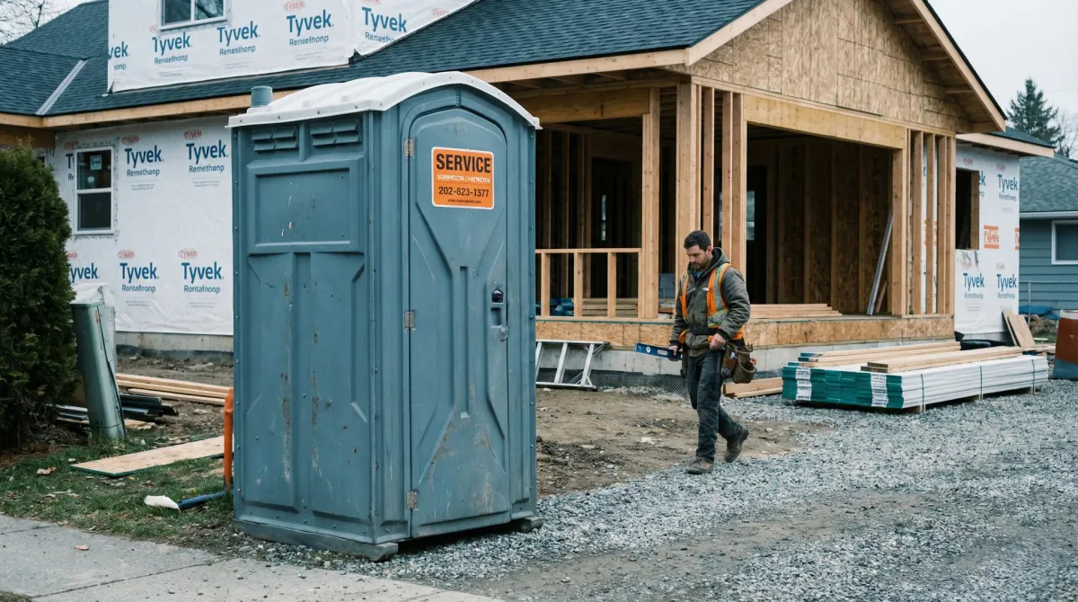 Portable restroom rental fleet